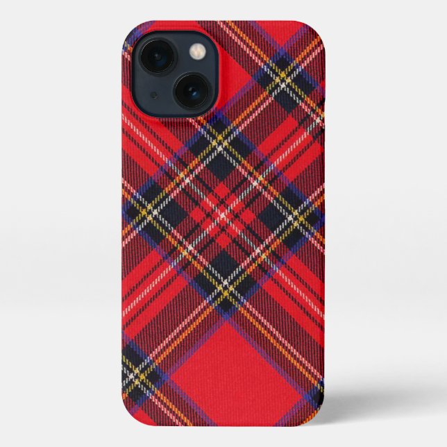 Royal Stewart tartan Red kariert iPhone Hülle (Rückseite)