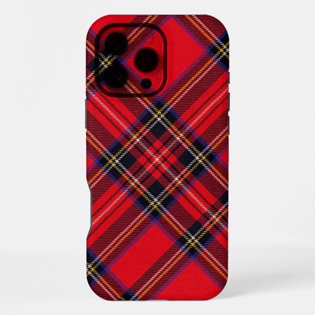 Royal Stewart tartan Red kariert iPhone Hülle (Rückseite)