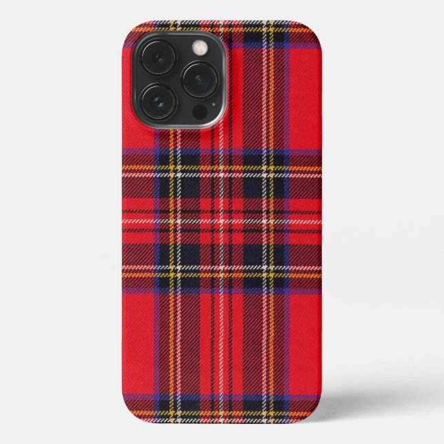 Royal Stewart tartan Red kariert iPhone Hülle (Rückseite)