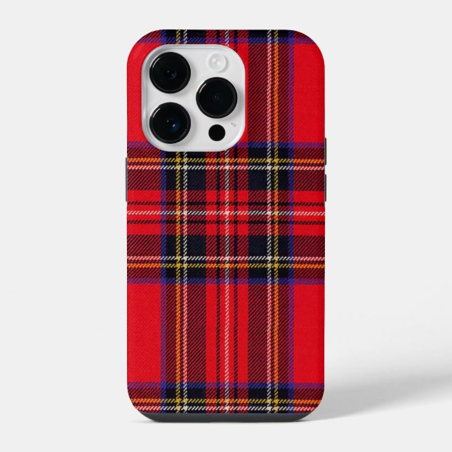 Royal Stewart tartan Red kariert iPhone Hülle (Rückseite)