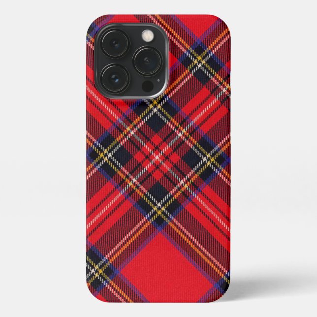 Royal Stewart tartan Red kariert iPhone Hülle (Rückseite)