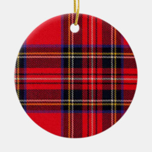 Royal Stewart tartan Red kariert Keramikornament