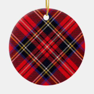 Royal Stewart tartan Red kariert Keramikornament