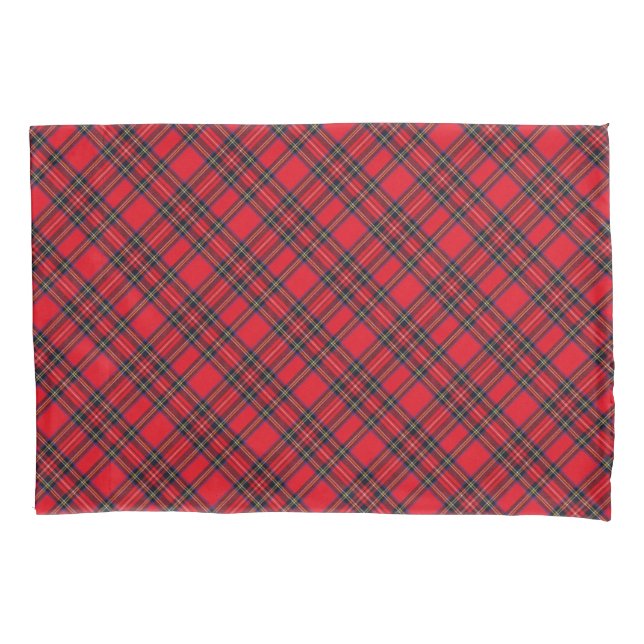 Royal Stewart tartan Red kariert Kissenbezug (Vorderseite-Links)