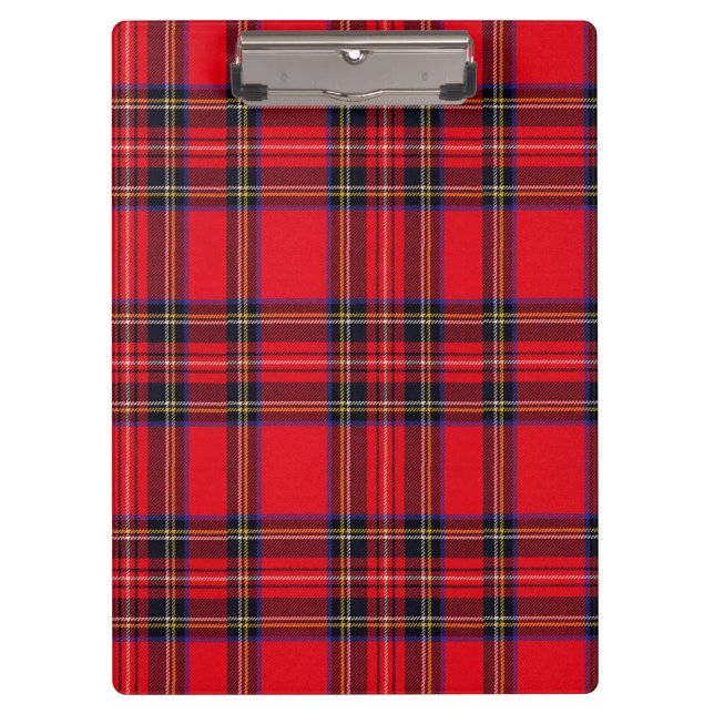 Royal Stewart tartan Red kariert Klemmbrett (Vorderseite)