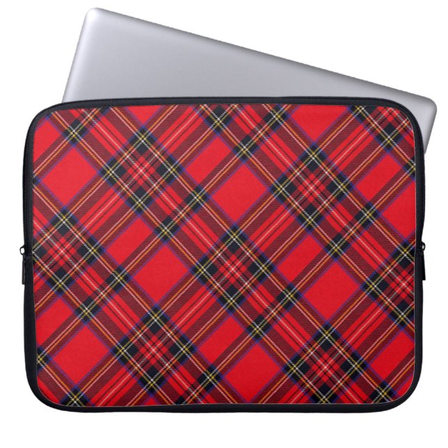 Royal Stewart tartan Red kariert Laptopschutzhülle (Vorderseite)