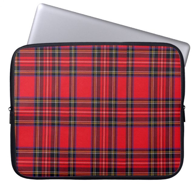 Royal Stewart tartan Red kariert Laptopschutzhülle (Vorderseite)
