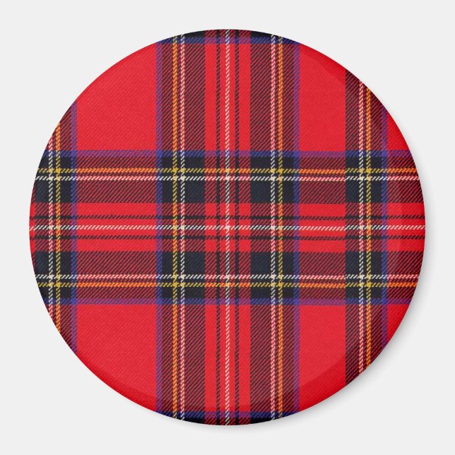 Royal Stewart tartan Red kariert Magnet (Vorne)
