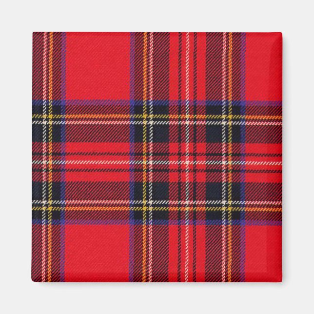 Royal Stewart tartan Red kariert Magnet (Vorne)