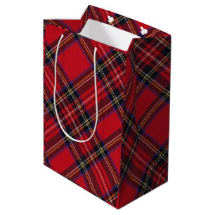 Royal Stewart tartan Red kariert Mittlere Geschenktüte
