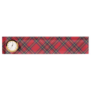 Royal Stewart tartan Red kariert Namensplakette