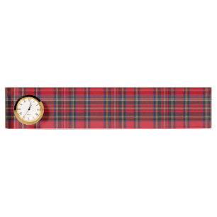 Royal Stewart tartan Red kariert Namensplakette