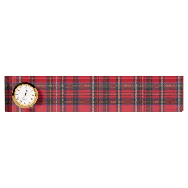 Royal Stewart tartan Red kariert Namensplakette (Vorderseite)