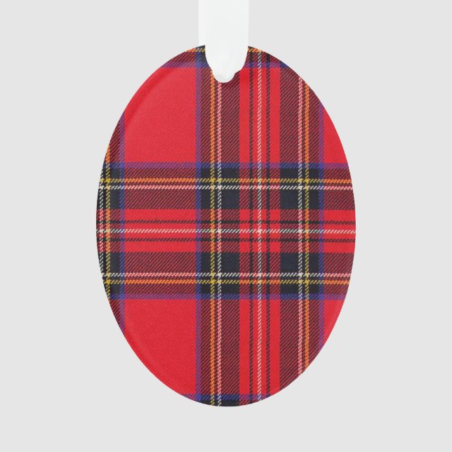 Royal Stewart tartan Red kariert Ornament (Vorderseite)