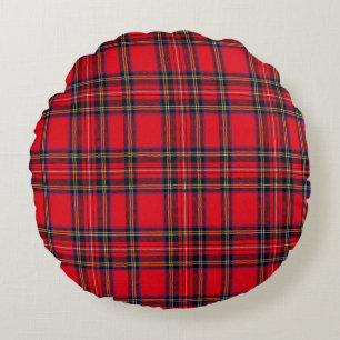 Royal Stewart tartan Red kariert Rundes Kissen