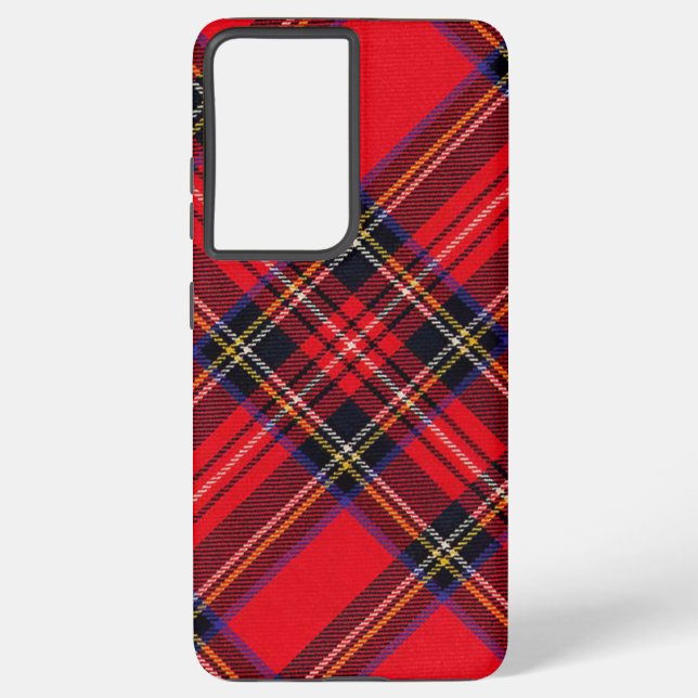 Royal Stewart tartan Red kariert Samsung Galaxy Hülle (Rückseite)