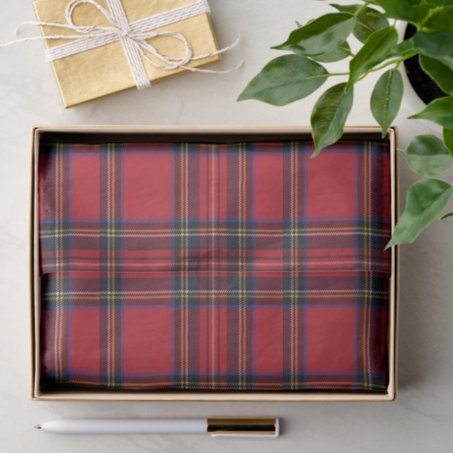 Royal Stewart tartan Red kariert Seidenpapier (Geschenk)