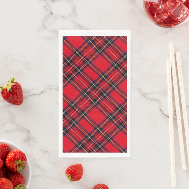 Royal Stewart tartan Red kariert Serviette (Beispiel)