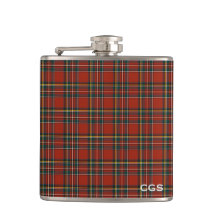 Royal Stewart Tartan Red Scott Kariert Monogram