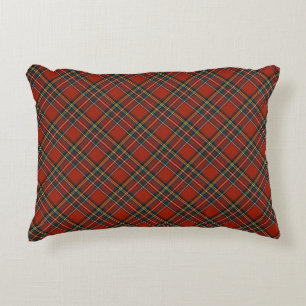 Royal Stewart Tartan Red und Blue Scott Kariert Dekokissen