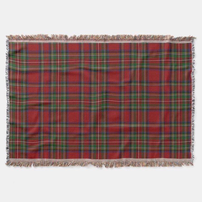Royal Stewart Tartan Traditionelle Karierte Weihna Decke (Vorderseite)