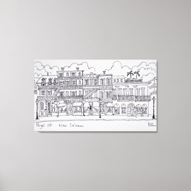 Royal Street | New Orleans, Louisiana Leinwanddruck (Vorderseite)