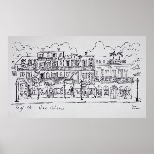 Royal Street | New Orleans, Louisiana Poster (Vorne)