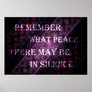 Royal Stripe Desiderata Gedicht Excerpt Poster