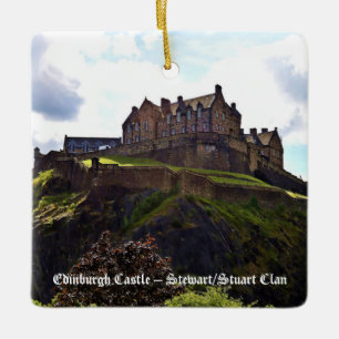 Royal Stuart Scottish Clan Edinburgh Castle Xmas Keramikornament