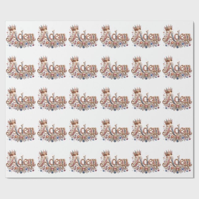 Royal Style Adam Design Geschenkpapier (Flach)