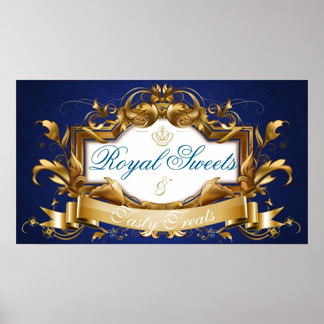 Royal Süßigkeiten und Geschmackvolle Leckereien Ba Poster (Vorne)