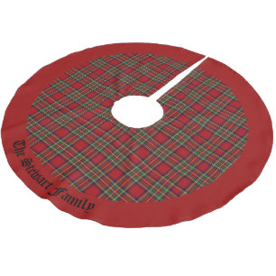 Royal Tartan Karo schottischer Clan Ihr Familienna Polyester Weihnachtsbaumdecke