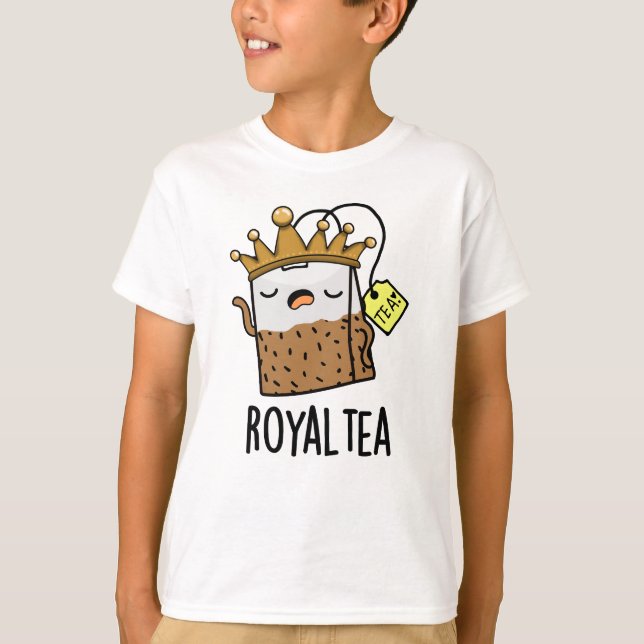 Royal-tea Funny Tea Pun T-Shirt (Vorderseite)