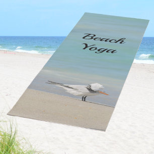 Royal Tern Seabird Posing Beach Yoga Mat Yogamatte