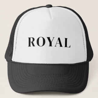 Royal Text Trucker Hut | Fette Minimalistische Müt Truckerkappe