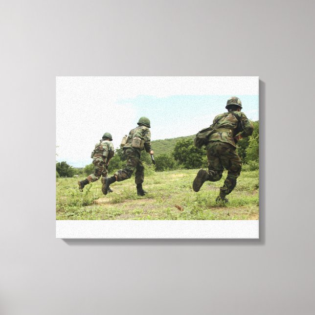 Royal Thai Marines eilt voran Leinwanddruck (Vorderseite)