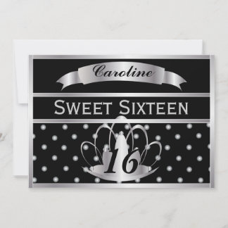 Royal Tiara 16 . Geburtstag Einladung individuell