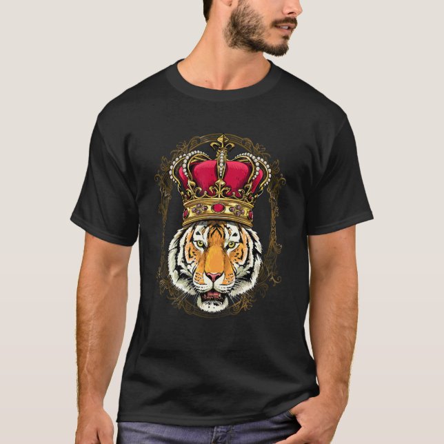 Royal Tiger King Queen Princess Zoo Animal Cat Tig T-Shirt (Vorderseite)