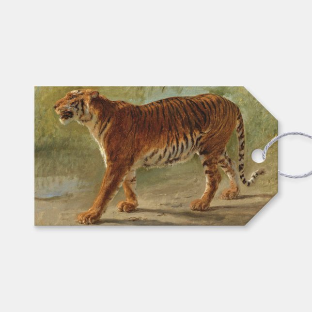Royal Tiger Marching (von Rosa Bonheur) Geschenkanhänger (Vorderseite (Horizontal))