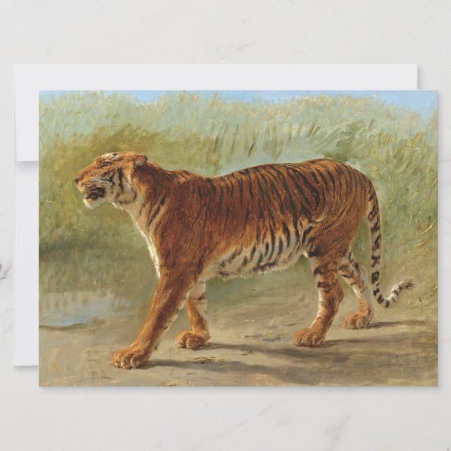 Royal Tiger Marching (von Rosa Bonheur) Karte (Vorderseite)