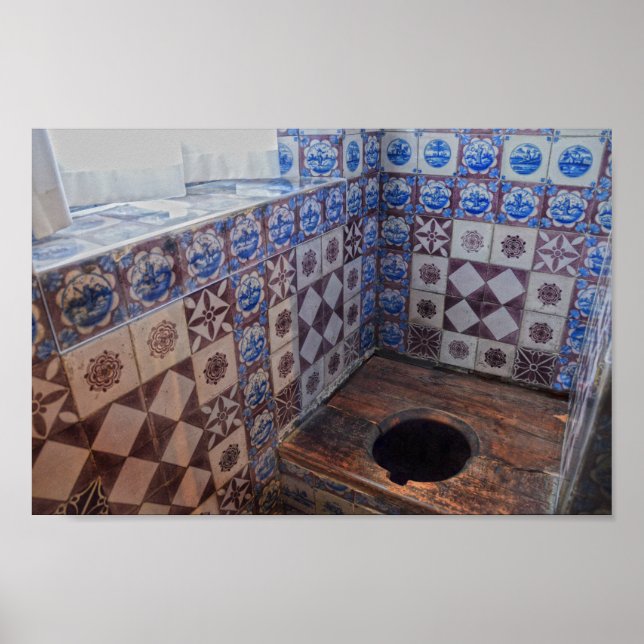 Royal Toilet, Rosenborg Castle, Kopenhagen Dänemar Poster (Vorne)