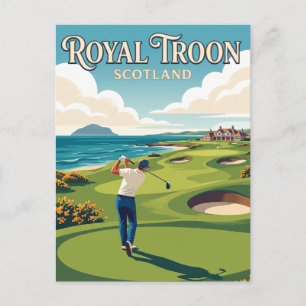 Royal Troon Schottland Postkarte