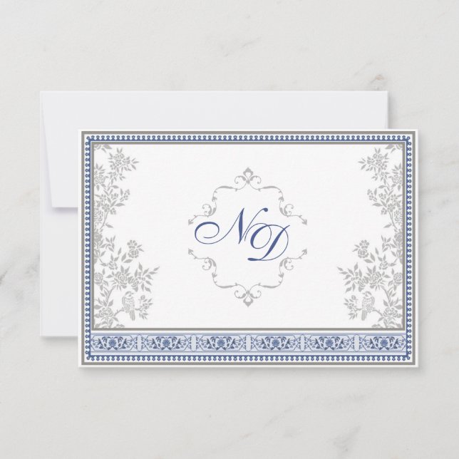 Royal Turkish Wedding RSVP Card (Vorderseite)