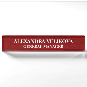 Royal Velvet Texture Print Namensplakette
