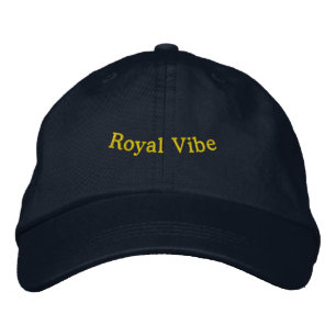 Royal Vibe Navy Blend von Klasse und Confidence-Ha Bestickte Baseballkappe