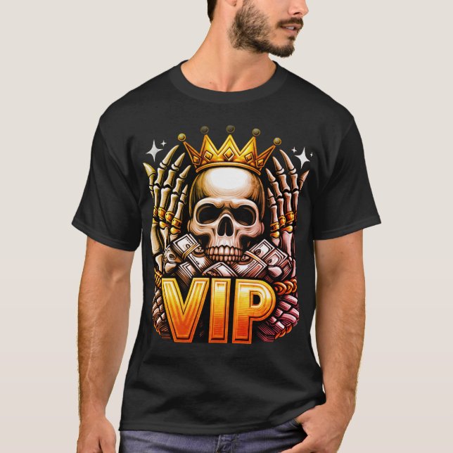 Royal VIP Skull T-Shirt - King of the Road Graphic (Vorderseite)