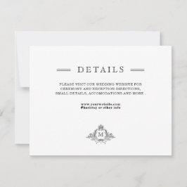 Royal Wappen Elegante Wreath Monogram Enclosure Ca