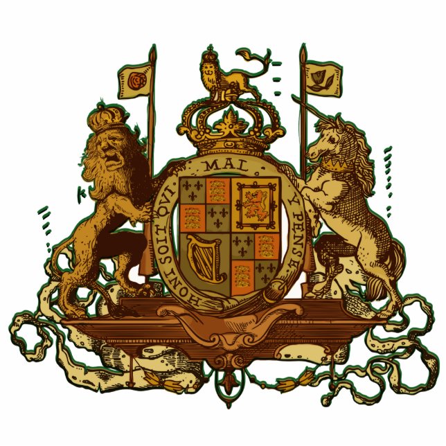 Royal Wappen Freistehende Fotoskulptur (Vorne)