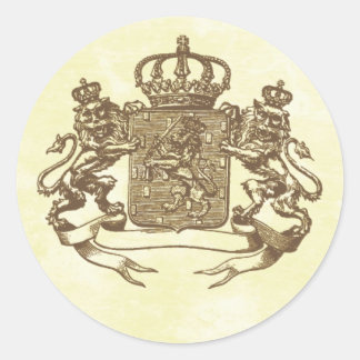 Royal Wappen Runder Aufkleber
