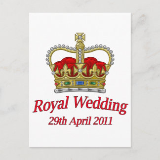 Royal Wedding 29. April 2011 Postkarte